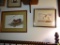(DUCK) 2 PICTURE LOT: 1 FRAMED AND DOUBLE MATTED DUCK PRINT SIGNED AND NUMBERED 472/600 BY THE