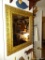 (DUCK) VINTAGE FRAMED MIRROR IN GOLD TONED FRAME: 23 IN X 27 IN