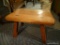 (BED1) WOODEN CRICKET STOOL BY BUSHMAN COLONIAL. HAS ORIGINAL TAGS: 14 IN X 9 IN X 8 IN