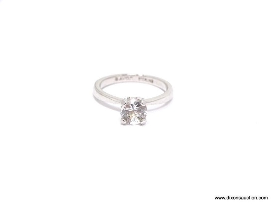 Beautiful ladies Avon sterling and white topaz engagement style ring. This size 6 ring is in