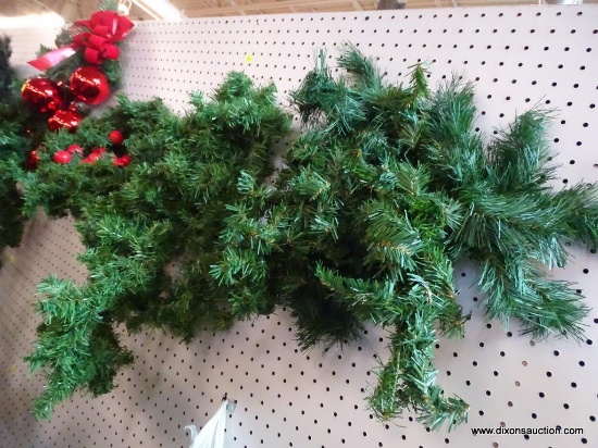 GARLAND LOT; SOME WITH RED RED BERRIES AND SOME ARE PLAIN. GREAT FOR DECORATING FOR THE HOLIDAYS