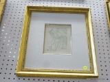 SALVADOR DALI ETCH/RESTRIKE; FROM THE DON QUIXOTE SERIES. DEPICTS DON QUIXOTE HIMSELF ON HORSEBACK.