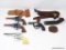 TOY/CAP GUNS LOT; 4 VINTAGE ASSORTED CAP GUNS AND HOLSTERS.