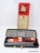 VINTAGE SEARS SHOTGUN CLEANING KIT; IN ORIGINAL BOX WITH HARDSIDED CASE. MODEL # 6-20221, 12-16