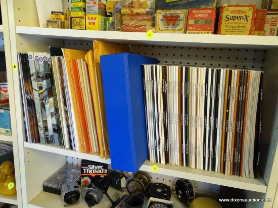 SHELF LOT OF ASSORTED HUNTING/OUTDOORSMAN PERIODICALS; INCLUDES 13 RUGER MANUALS/BOOKLETS FROM 2011