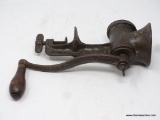 WINCHESTER MEAT GRINDER; WINCHESTER REPEATING ARMS #W12 CAST IRON MEAT GRINDER. MARKED WINCHESTER