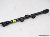RIFLE SCOPE; APACHE BRAND, BLACK IN COLOR, MEASURES 14.25 IN LONG.