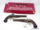 REPLICA SPANISH DUELING PISTOLS SET; EACH IS STAMPED 