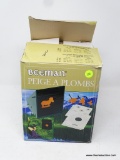 BEEMAN PELLET TRAP; MODEL 2085. IN THE ORIGINAL BOX AND HAS PAPERWORK. APPROXIMATE RETAIL VALUE $50