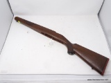 WOODEN GUN STOCK; RUGER 77 WOODEN GUN STOCK. VALUED AT $65. MEASURES 31 IN LONG. WIDTH OF BUTT IS 5