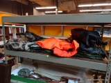 (CNTR) SHELF LOT; INCLUDES CLOTHING ITEMS SUCH AS COATS, SWEATERS, AND OVERALLS.