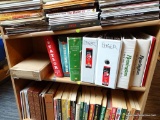 SHELF LOT OF BOOKS RELATED TO OUTDOORS, HUNTING, FISHING, BIRDS, ETC; THE HUNTERS ENCYCLOPEDIA,