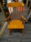 TELL CITY CHAIR COMPANY MAPLE CHILD'S ROCKING CHAIR; TELL CITY SOLID HARD ROCK MAPLE CHILD'S ROCKER