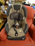 EVENFLO TITAN CONVERTIBLE CAR SEAT; TAUPE AND BLACK IN COLOR, REAR OR FORWARD FACING MODEL,