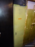 VINTAGE GREEN METAL LOCKER; JUST LIKE IN THE HALLS OF YOUR OLD HIGH SCHOOL. AVOCADO GREEN LOCKER