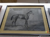 (WALL) FRAMED AC HAVELL HORSE ART; 
