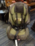 SAFETY 1ST ALPHA OMEGA ELITE CAR SEAT; LODEN GREEN AND BROWN IN COLOR, BOOSTER SEAT, OR REAR OR