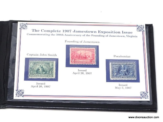 THE COMPLETE 1907 JAMESTOWN EXPOSITION ISSUE COMMEMORATING THE 300th ANNIVERSARY OF THE FOUNDING OF