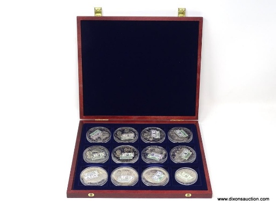 AMERICAN MINT COMPLETE COLLECTION: "US BANKNOTES", MINTED IN PROOF QUALITY, IN PRESENTATION BOX &