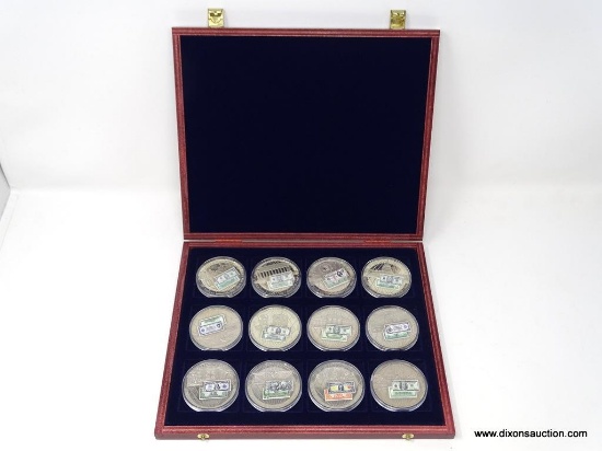 AMERICAN MINT COMPLETE COLLECTION: "AMERICAN CURRENCIES", MINTED IN PROOF QUALITY, IN PRESENTATION
