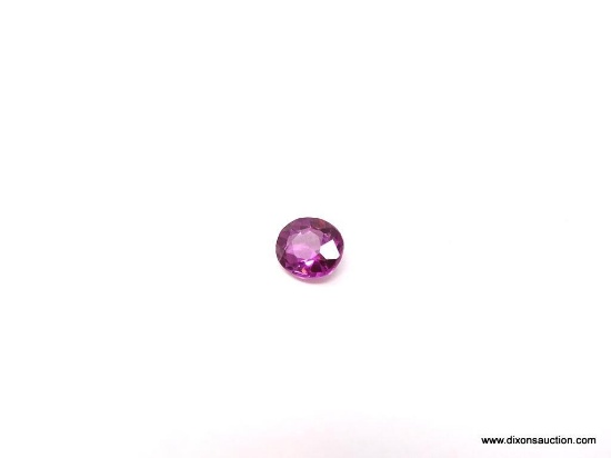 LOOSE GEMSTONE; 1.29 CT OVAL CUT AMETHYST. 7 X 6 X 3.