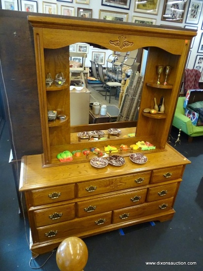 Dresser 8 Drawer Oak Dresser By Webb Furniture Has A Mirrored