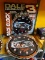 DALE EARNHARDT CLOCK; 1 OF 3 DALE EARNHARDT WALL CLOCKS. HAS ORIGINAL BOX BUT IS MISSING THE