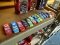 (CNTR) 1:43 SCALE CAR LOT; INCLUDES AN AMOCO CAR, A HOT WHEELS CAR, A CITGO CAR, A SNICKERS CAR, A