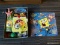 (CNTR) TRAY LOT OF SPONGEBOB TOYS; BRAND NEW SPONGEBOB WATCH, WASH MITT, BOOK SITTER, UNO SET,