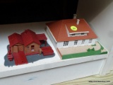 LOT OF 2 TRAIN TOWN BUILDINGS; JOUEF MAISONS BALENCY HOUSE AND A SAWMILL.
