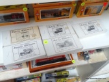 JORDAN PRODUCTS HIGHWAY MINIATURES; 5 TOTAL VEHICLES INCLUDING A MACK DUMP TRUCK, TWO 1925 FORD MAIL