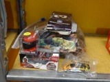 ASSORTED NASCAR LOT; #8 DALE JR. ANTENNA BALL (BRAND NEW!), MEDIUM SIZED ZIPLOCK BAG FILLED TO THE