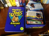 SMOKIN' JOES RACING TIN; INCLUDES CONTENTS OF MULTIPLE RACING, FOOTBALL, ETC. TRADING CARDS. THE