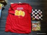 (CNTR) ASSORTED CLOTHING LOT; INCLUDES A STP RICHARD PETTY T-SHIRT (BRAND NEW!), A DALE EARNHARDT