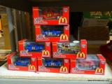 (CNTR) MCDONALDS RACING LOT; INCLUDES APPROXIMATELY 6 TOTAL 1:64 SCALE MODEL CARS. ALL ARE MCDONALDS