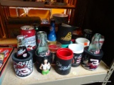 (CNTR) NASCAR DRINK LOT; INCLUDES MULTIPLE DRINK CUPS AND DRINK MUGS. ALL ARE NASCAR RELATED WITH