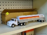 CITGO TANKER TRUCK; CITGO PETROLEUM CORPORATION 1:12 SCALE MODEL TANKER TRUCK WITH NON-ORIGINAL BOX.