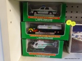 3 HESS MINIATURES; 1 2003 MINIATURE HESS PATROL CAR, 1 2004 HESS MINIATURE TANKER TRUCK, AND 1 2005