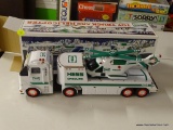 HESS TOY TRUCK AND HELICOPTER; IN THE ORIGINAL BOX AND APPEARS TO BE NEVER USED!