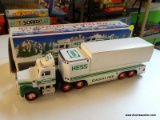 HESS TOY TRUCK AND HELICOPTER; IN THE ORIGINAL BOX AND APPEARS TO BE NEVER USED!