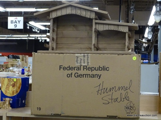 HUMMEL NATIVITY STABLE; FOR USE WITH SMALL OR LARGE (12 OR 16 PIECE) HUMMEL NATIVITY FIGURINES. MADE