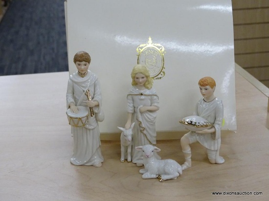 LENOX CLASSIC NATIVITY FIGURINES; "CHILDREN OF BETHLEHEM" IS A 4 PIECE SET CONSISTING OF A LITTLE