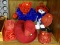 RED HAT SOCIETY LOT; ADORABLY COORDINATING RED AND PURPLE LOT, JUST FOR ESTEEMED MEMBERS OF THE