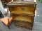 GLOBE-WERNICKE BARRISTER BOOKCASE; BEAUTIFUL ANTIQUE WALNUT 3-SHELF BARRISTER BOOKCASE UNIT WITH