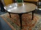 OVAL SHAPED WOODEN DINING TABLE WITH LAMINATE TOP; PERFECTLY SIZED OVAL TABLE WITH CENTER LEAF,