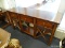 SIDEBOARD/CONSOLE TABLE BY SHENANDOAH VALLEY FURNITURE; RICH MAHOGANY FINISH ON AN ELEGANT AND