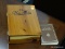WOODEN BIBLE BOX AND BIBLES; INCLUDES A NEW KING JAMES VERSION NEW TESTAMENT MASTER OUTLINES & STUDY