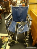 INVACARE TRACER COLLAPSIBLE WHEELCHAIR; TRACER 1000 SERIES WHEELCHAIR BY INVACARE. THIS CHAIR HAS A