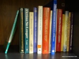 SHELF LOT OF BOOKS; PSYCHOLOGY TEXT BOOKS ON TOPICS SUCH AS COPING SKILLS, ADAPTATION TO LOSS, AND