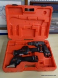 CRAFTSMAN VERSAPAK TOOL SET; INCLUDES A CRAFTSMAN 3/8 IN DRILL, A CRAFTSMAN MULTIPURPOSE SAW, AND A